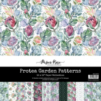 Paper Rose - Protea Garden Patterns Collection - 12x12 Paper Pad (28078)