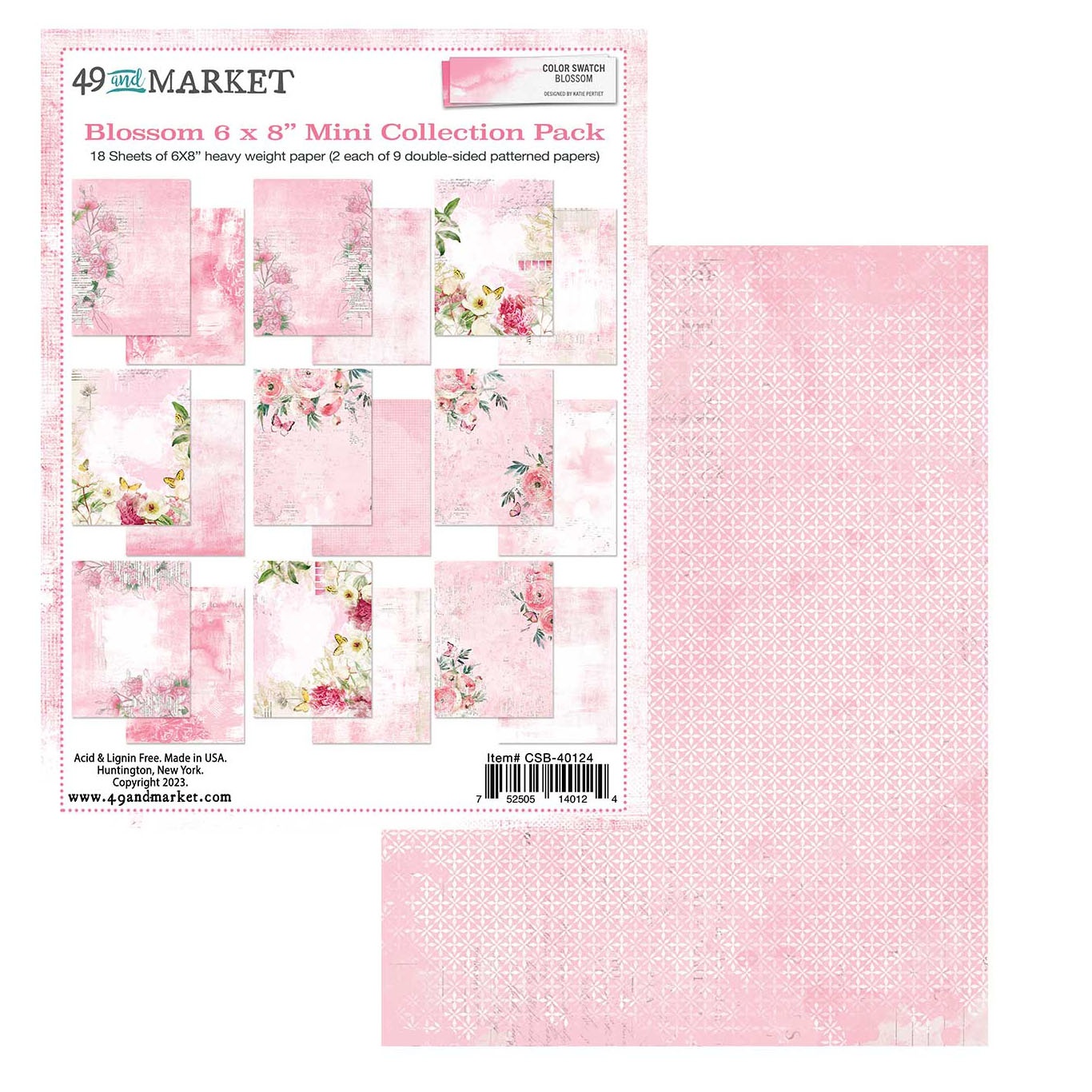 49&Market - Colour Swatch - 6" x 8" Mini Collection Pack - Blossom (CSB40124)