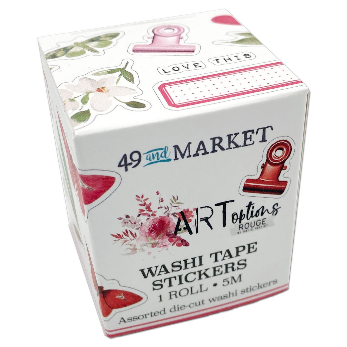 49&Market - ARToptions - Washi Sticker Roll - Rouge (AOR39487)