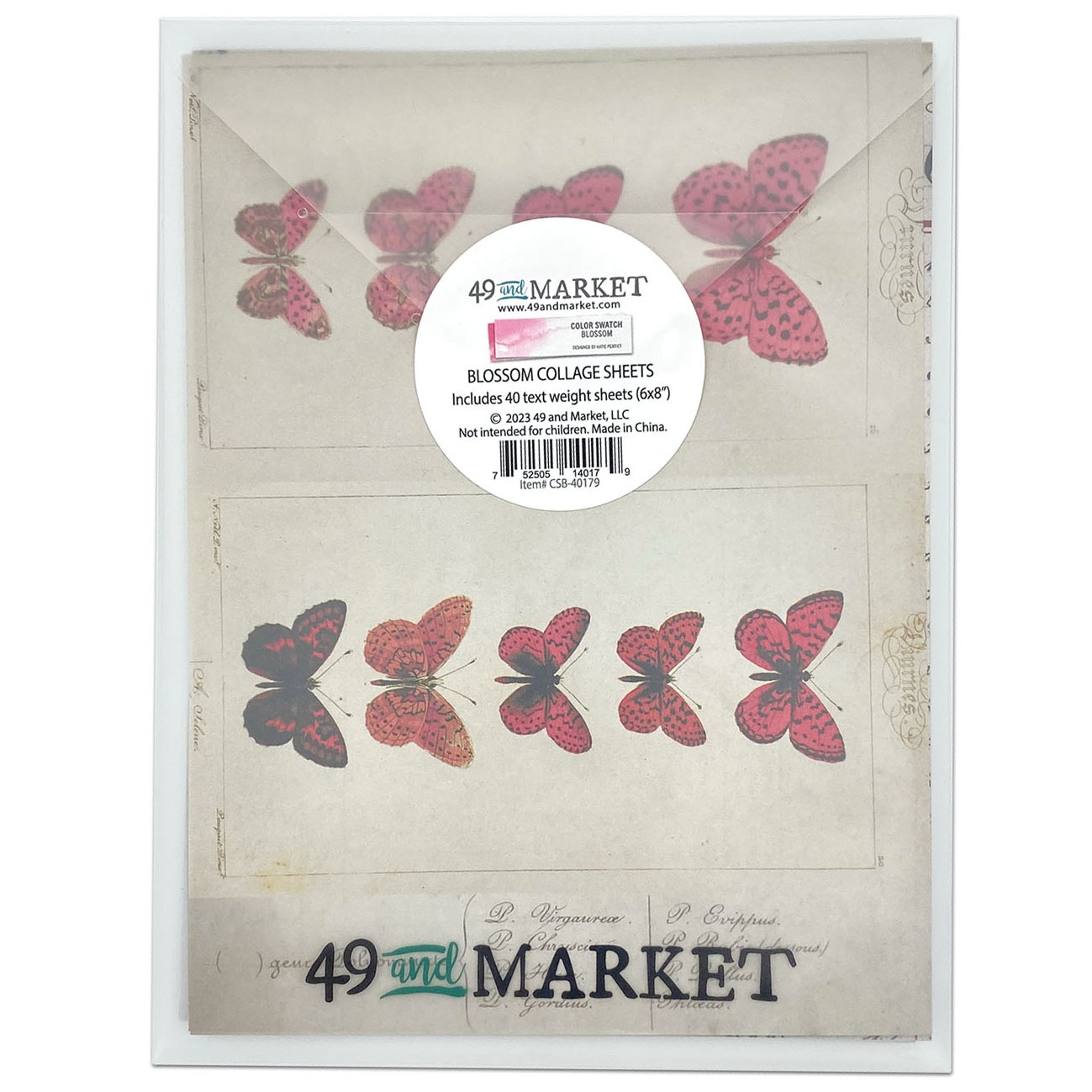 49&Market - Colour Swatch - 6 x 8 Collage Sheets- Blossom (CSB40179)