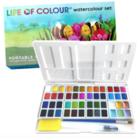Life of Colour - Portable Travel Box (48 Watercolours)