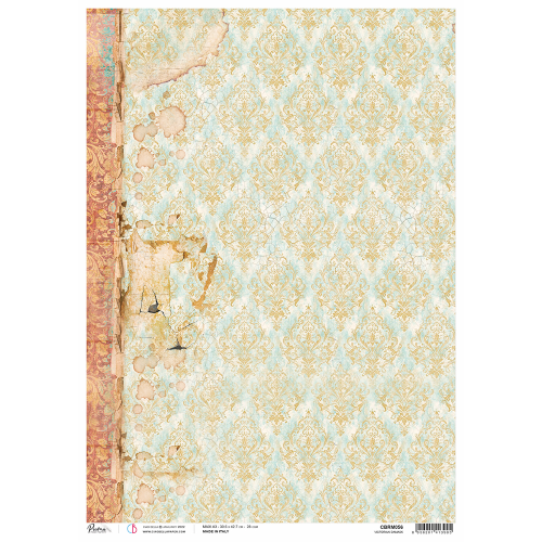 Ciao Bella - A3 Rice paper -  Reign of Grace - Victorian damask (CBRM056)