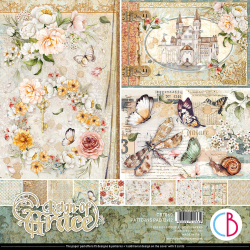 Ciao Bella - Reign of Grace - 12"x12" Pattern Paper Pad  (CBT060)