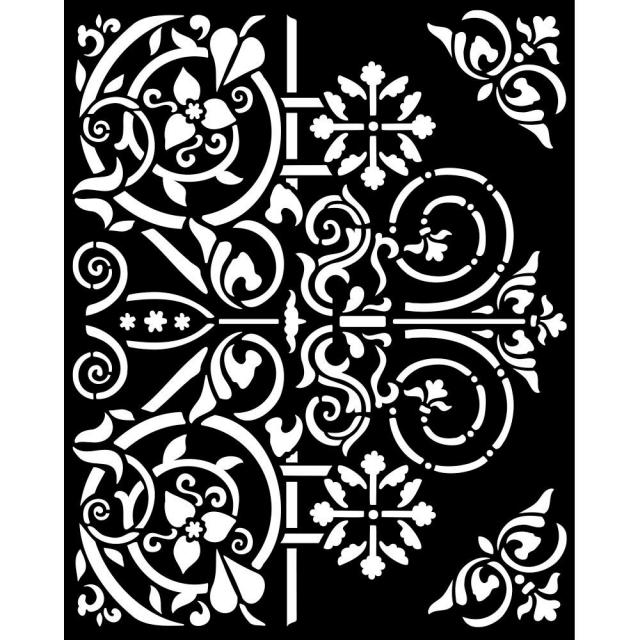 Stamperia Thick stencil - Magic Forest - Door Ornaments (KSTD130)