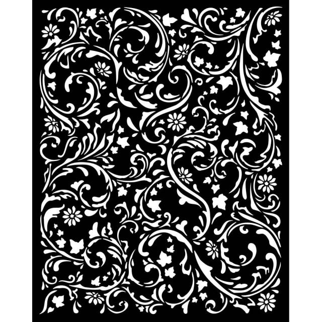 Stamperia Thick stencil - Magic Forest - Swirls Pattern (KSTD131)
