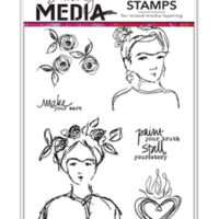 Dina Wakley MEDIA Stamps - Homage to Frida (MDR55693)