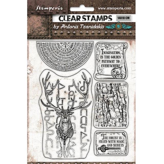 Stamperia Acrylic stamp - Magic Forest - Deer (WTK170)