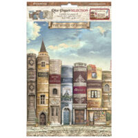 Stamperia A4 Rice paper pack - Vintage Library (DFSA4XVL)