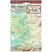 Stamperia A6 Rice paper pack - Alice Forever backgrounds (DFSAK6003)