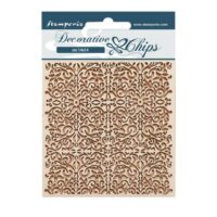 Stamperia Decorative chips - Vintage Library - Texture (SCB164)