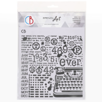 Ciao Bella - Texture Stencil - Typewriting (MS8-005)
