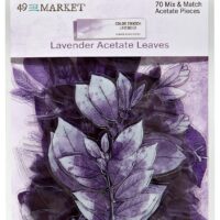 49&Market - Colour Swatch - Lavender - Acetate Leaves (CSL41459)
