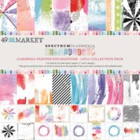 49&Market -  Spectrum Gardenia - 12 x 12 Paper Pack - Painted Foundations (SG23534)