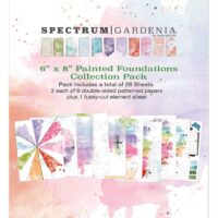 49&Market -  Spectrum Gardenia - 6 x 8 Paper Pack - Painted Foundations (SG23558)