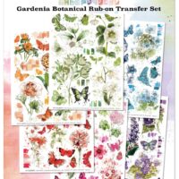 49&Market - Spectrum Gardenia Rub-Ons - 6" X 8" - Botanical (SG23671)