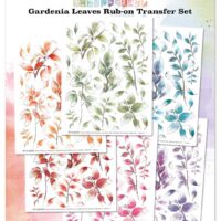 49&Market - Spectrum Gardenia Rub-Ons - 6" X 8" - Leaves (SG23688)