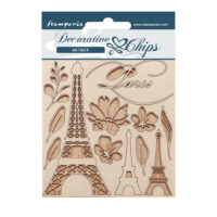 Stamperia Decorative chips - Create Happiness- Oh La La - Tour Eiffel (SCB165)