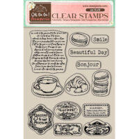 Stamperia Acrylic stamp - Create Happiness - Oh La La - Labels (WTK175)