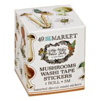 49&Market - Vintage Artistry - Washi Sticker Roll - Nature Study Mushrooms (NS23244)
