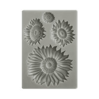Stamperia Silicon Mould A6 - Sunflower Art sunflowers (KACM09)