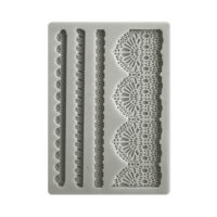 Stamperia Silicon Mould A6 - Sunflower Art lace and border (KACM15)