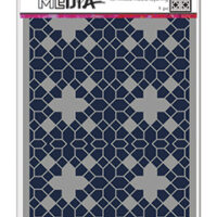 Dina Wakley MEDIA Stencils - Floor Pattern (MDS81616)