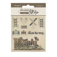 Stamperia Decorative chips - Around the world - Train (SCB171)
