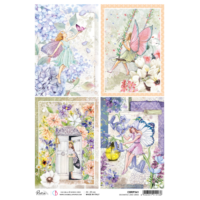 Ciao Bella - A4 Rice paper - Enchanted land cards (CBRP341)