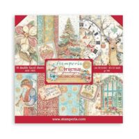 Stamperia Scrapbooking Pad 10 sheets 12" x 12" - Christmas Greetings (SBBL137)