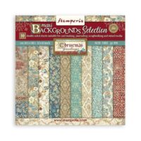 Stamperia Scrapbooking Pad 10 sheets 12" x 12" - Background selection - Christmas Greetings (SBBL138)