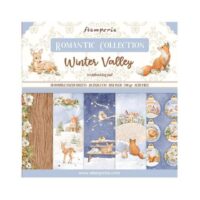 Stamperia Scrapbooking Pad 10 sheets 8" x 8"  -  Winter Valley (SBBS88)