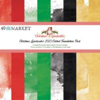 49&Market -  Christmas Spectacular 2023 - 12 x 12 Paper Pack - Coloured Foundation (S2324241)