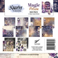 3Quarter Designs - Paper Pad  8" x 8" - Magic Potion (3QD-MP-8x8)