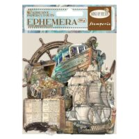 Stamperia - Ephemera - Song of the Sea - sailing ship and elements (DFLCT30)