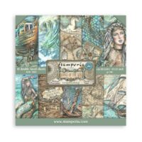Stamperia Scrapbooking Pad 10 sheets 12" x 12" - Songs of the Sea (SBBL141)