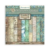 Stamperia Scrapbooking Pad 10 sheets 8" x 8" Background Selection -  Songs of the Sea (SBBS91)