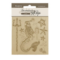 Stamperia Decorative chips - Songs of the Sea - Mermaid (SCB182)