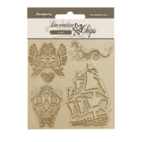 Stamperia Decorative chips - Songs of the Sea - sailing ship (SCB184)