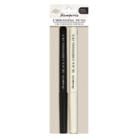 Stamperia - Create Happiness - Embossing Pen (Set of 2)- Clear and Black (WYPP)