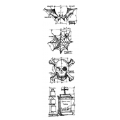 Stampers Anonymous - Blueprint Strip Stamp - Halloween (THMB002) - Preorder