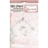 Stamperia A6 Rice paper pack - Backgrounds - Roseland (DFSAK6006)