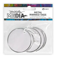 Dina Wakley MEDIA Metal Rimmed Tags 2.25" White (MDA82491)