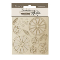 Stamperia Decorative chips - Blue Land - life wheels (SCB173)