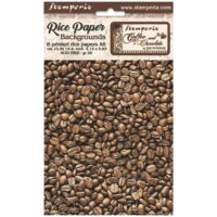 Stamperia A6 Rice paper pack - Backgrounds - Coffee and Chocolate (DFSAK6012)
