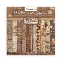 Stamperia Scrapbooking Pad 10 sheets 12" x 12" - Maxi Background - Coffee and Chocolate (SBBL145)
