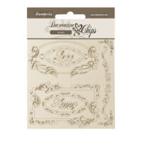 Stamperia Decorative chips - Coffee and chocolate - Love Happy frames (SCB197)
