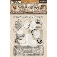 Stamperia Acrylic stamp - Coffee and chocolate - coffee elements (WTK185)