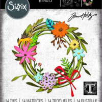 Sizzix Thinlits Die Set 14PK - Vault Funky Floral Wreath by Tim Holtz  (666563)