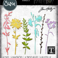 Sizzix Thinlits Die Set 6PK - Vault Wildflowers by Tim Holtz  (666565)