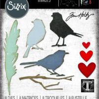 Sizzix Thinlits Die Set 8PK - Vault Lovebirds by Tim Holtz  (666566)